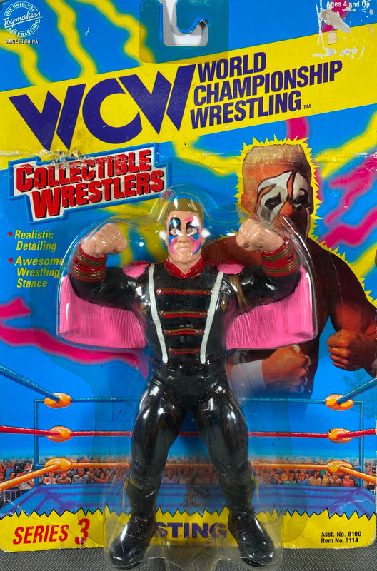 WCW OSFTM Collectible Wrestlers [LJN Style] Collectible Wrestlers Series 3 Sting Action & Toy Figures PWcatalog