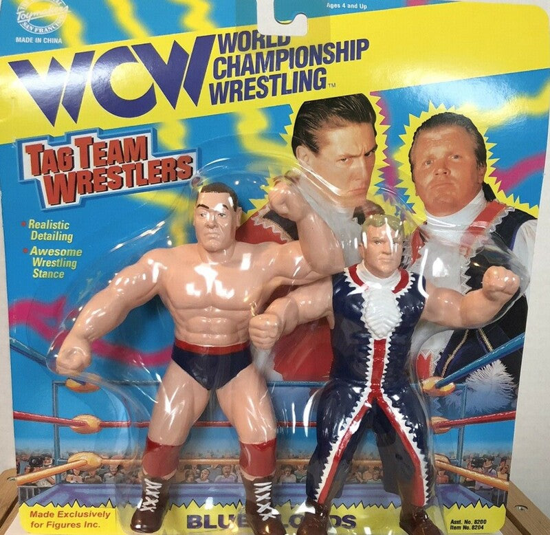 WCW OSFTM Collectible Wrestlers [LJN Style] Tag Team Wrestlers Series 3 Blue Bloods: Lord Steven Regal & Earl Robert Eaton [Exclusive] Action & Toy Figures PWcatalog
