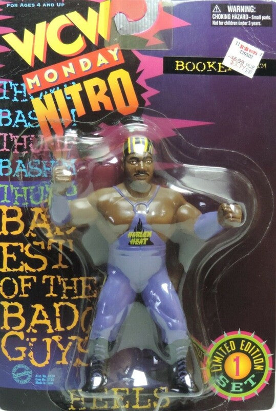 WCW OSFTM Collectible Wrestlers [LJN Style] Limited Edition Set 1 "Heels" Booker T Action & Toy Figures PWcatalog