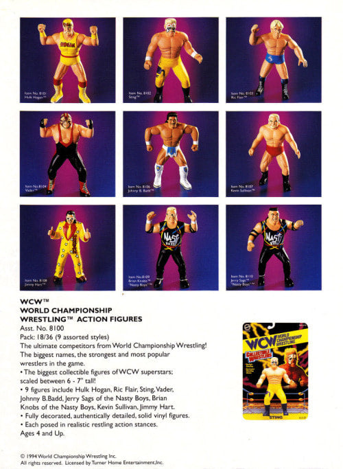 WCW OSFTM Collectible Wrestlers [LJN Style] Unreleased OSFTM Catalog [Unreleased]