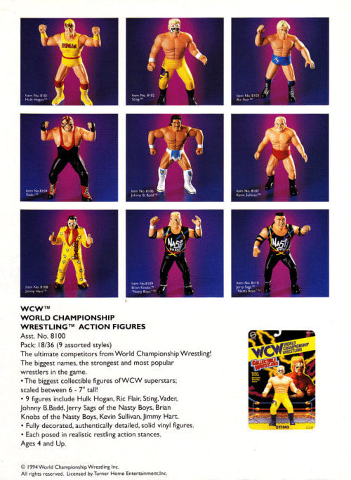 WCW OSFTM Collectible Wrestlers [LJN Style] Unreleased OSFTM Catalog [Unreleased] Action & Toy Figures PWcatalog