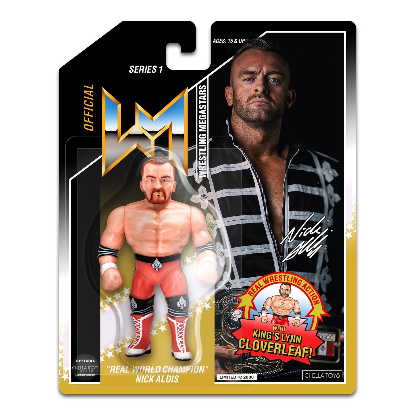 Chella Toys Wrestling Megastars 1 "Real World Champion" Nick Aldis