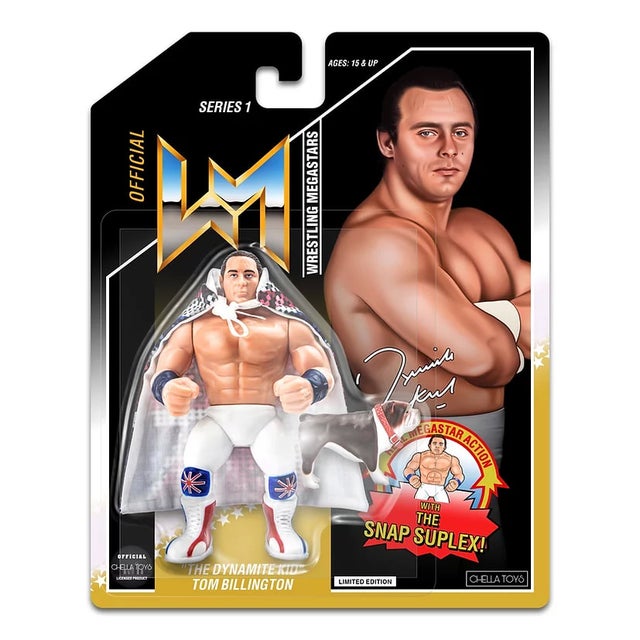 Chella Toys Wrestling Megastars 1 The Dynamite Kid: Tom Billington Action & Toy Figures Pwcatalog