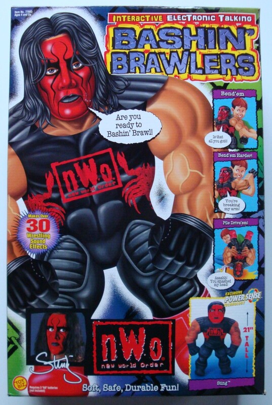 WCW Toy Biz Bashin' Brawlers 2 Sting [Black & Red] Action & Toy Figures PWcatalog