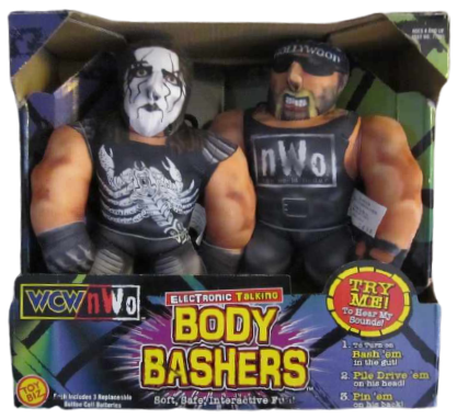 WCW Toy Biz Body Bashers Sting & Hollywood Hogan