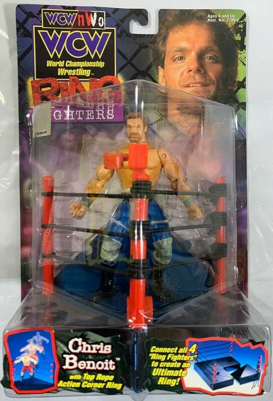 WCW Toy Biz Ring Fighters Chris Benoit [With Blue Tights] Action & Toy Figures PWcatalog