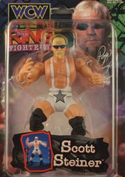 WCW Toy Biz Ring Fighters Scott Steiner [Small Card]