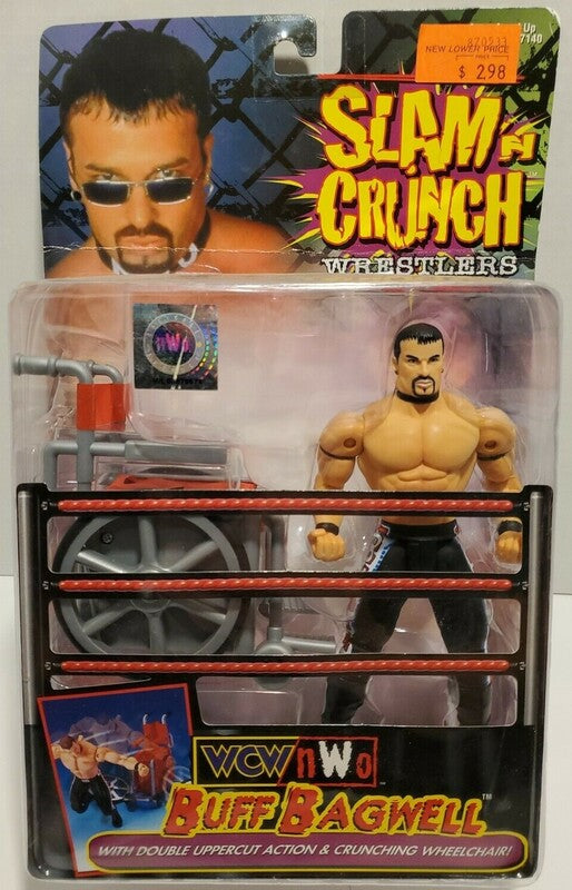 WCW Toy Biz Slam 'N' Crunch Buff Bagwell [Without nWo Logos]