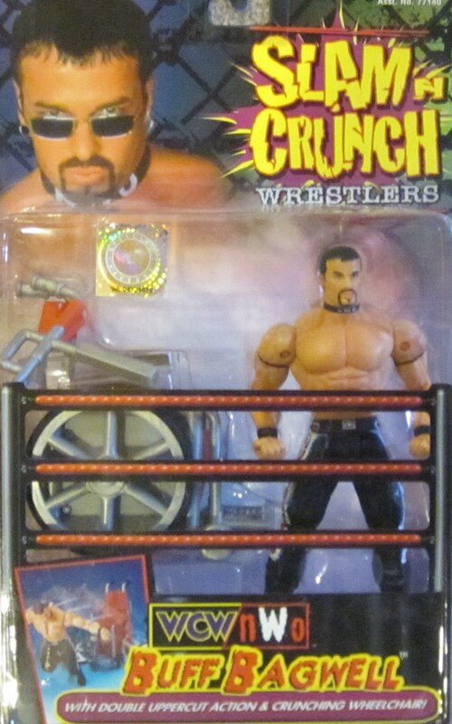 WCW Toy Biz Slam 'N' Crunch Buff Bagwell [With nWo Logos]