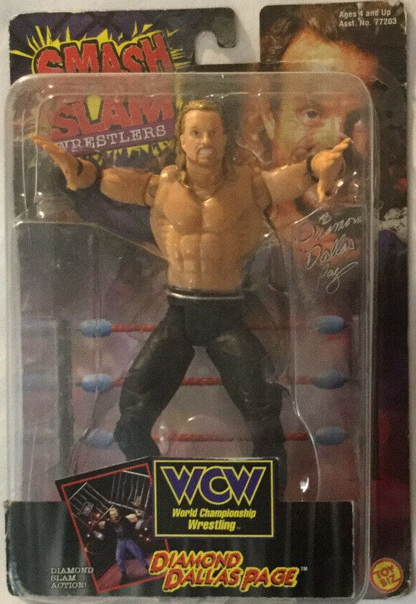WCW Toy Biz Smash 'N' Slam Diamond Dallas Page [Small Card] Action & Toy Figures PWcatalog
