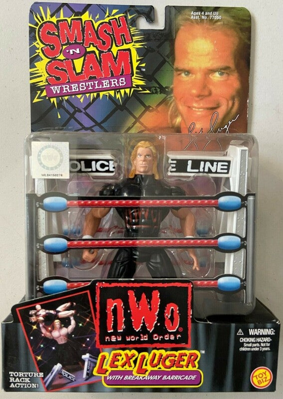 WCW Toy Biz Smash 'N' Slam Lex Luger [With Shirt] Action & Toy Figures PWcatalog