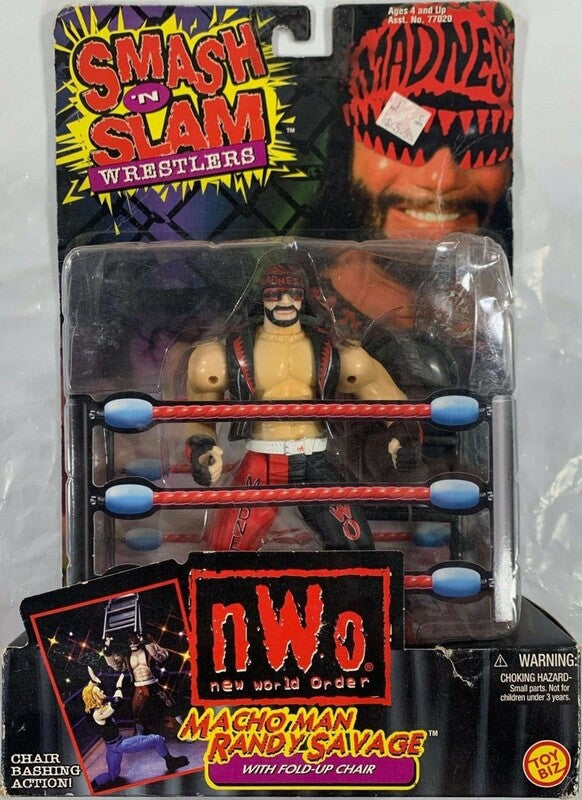 WCW Toy Biz Smash 'N' Slam Macho Man Randy Savage [Wolfpac] Action & Toy Figures PWcatalog