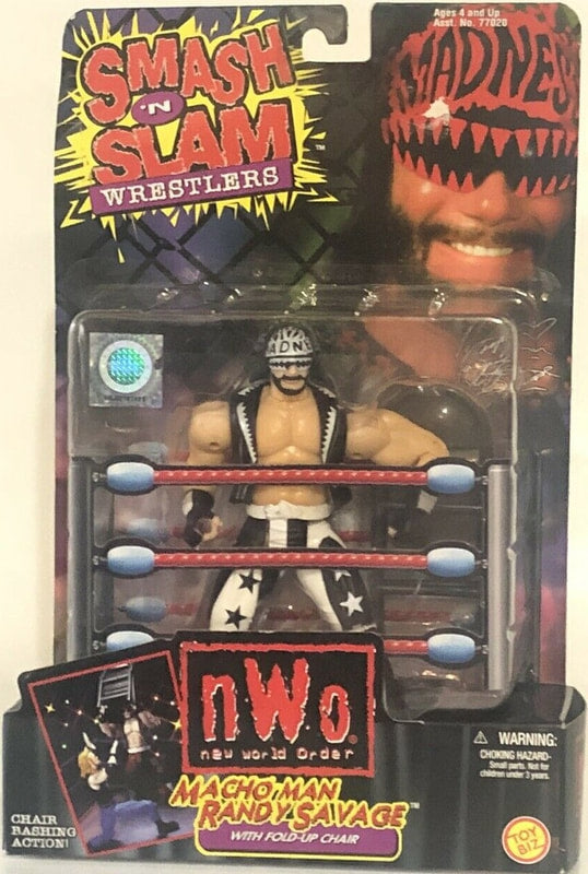 WCW Toy Biz Smash 'N' Slam Macho Man Randy Savage [nWo Hollywood] Action & Toy Figures PWcatalog