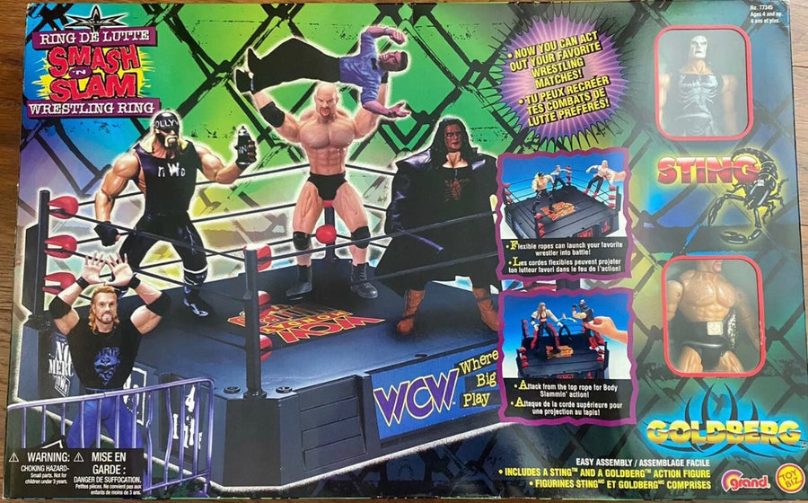 WCW Toy Biz Smash 'N' Slam Wrestling Ring [Exclusive] Action & Toy Figures PWcatalog