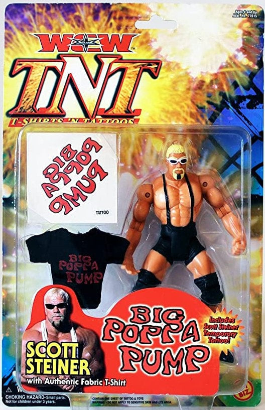 WCW Toy Biz TNT: T-Shirts & Tattoos Scott Steiner [Without Logo] Action & Toy Figures PWcatalog