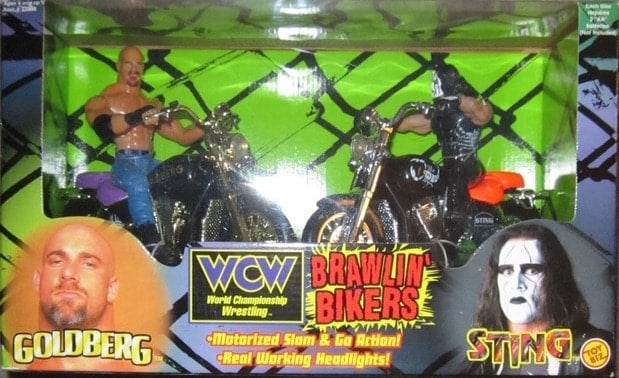 WCW Toy Biz Brawlin' Bikers 1 Goldberg & Sting Action & Toy Figures PWcatalog