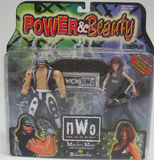 WCW Toy Biz WCW/nWo Power & Beauty: Macho Man & Elizabeth