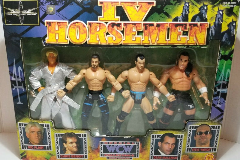 WCW Toy Biz IV Horsemen: Ric Flair, Chris Benoit, Dean Malenko & Steve McMichael