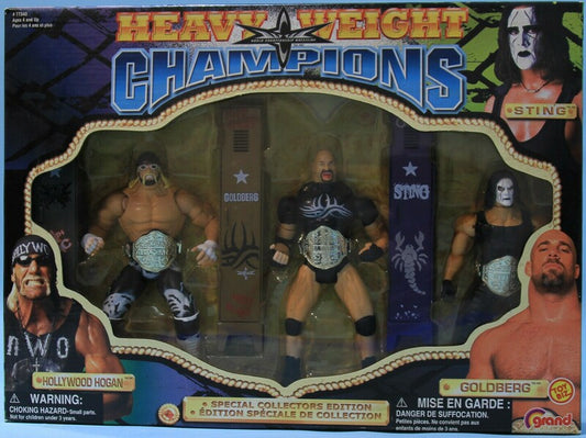 WCW Toy Biz Heavyweight Champions: Hollywood Hogan, Goldberg & Sting