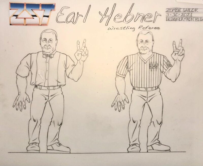 Zombie Sailor's Toys Wrestling's Heels & Faces Earl Hebner Action & Toy Figures PWcatalog