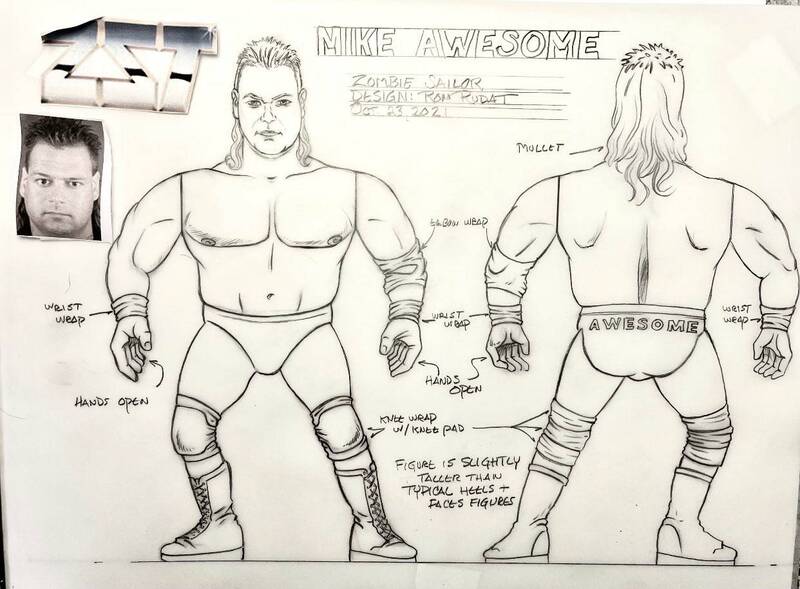 Zombie Sailor's Toys Wrestling's Heels & Faces Mike Awesome