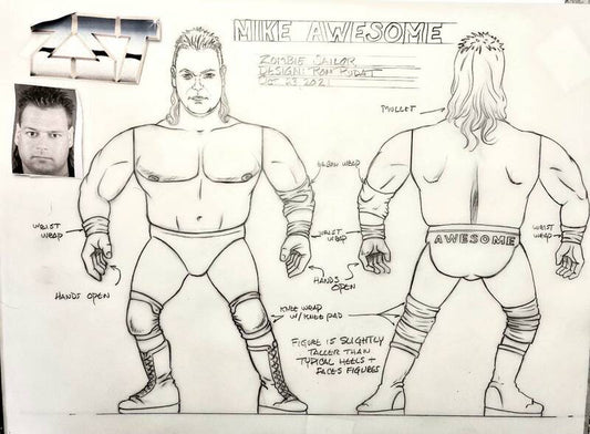 Zombie Sailor's Toys Wrestling's Heels & Faces Mike Awesome