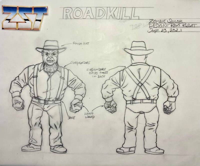Zombie Sailor's Toys Wrestling's Heels & Faces Roadkill Action & Toy Figures PWcatalog