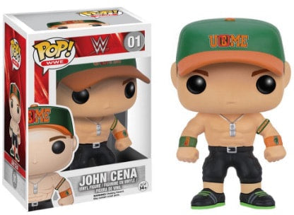 WWE Funko POP! Vinyls 01 John Cena [With Green & Orange Hat] Action & Toy Figures PWcatalog