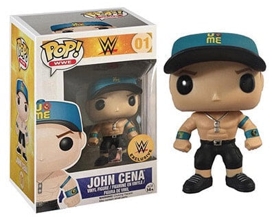 WWE Funko POP! Vinyls 01 John Cena [With Blue & Black Hat, Exclusive] Action & Toy Figures PWcatalog