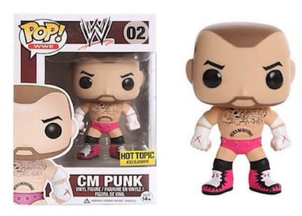 WWE Funko POP! Vinyls 02 CM Punk [With Pink Trunks, Exclusive] Action & Toy Figures PWcatalog