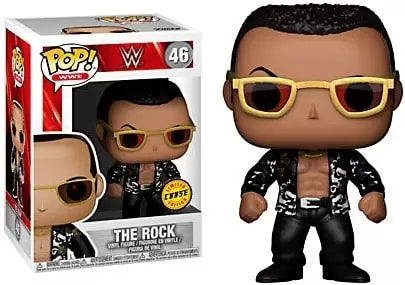 WWE Funko POP! Vinyls 46 The Rock [With Black Shirt, Chase]