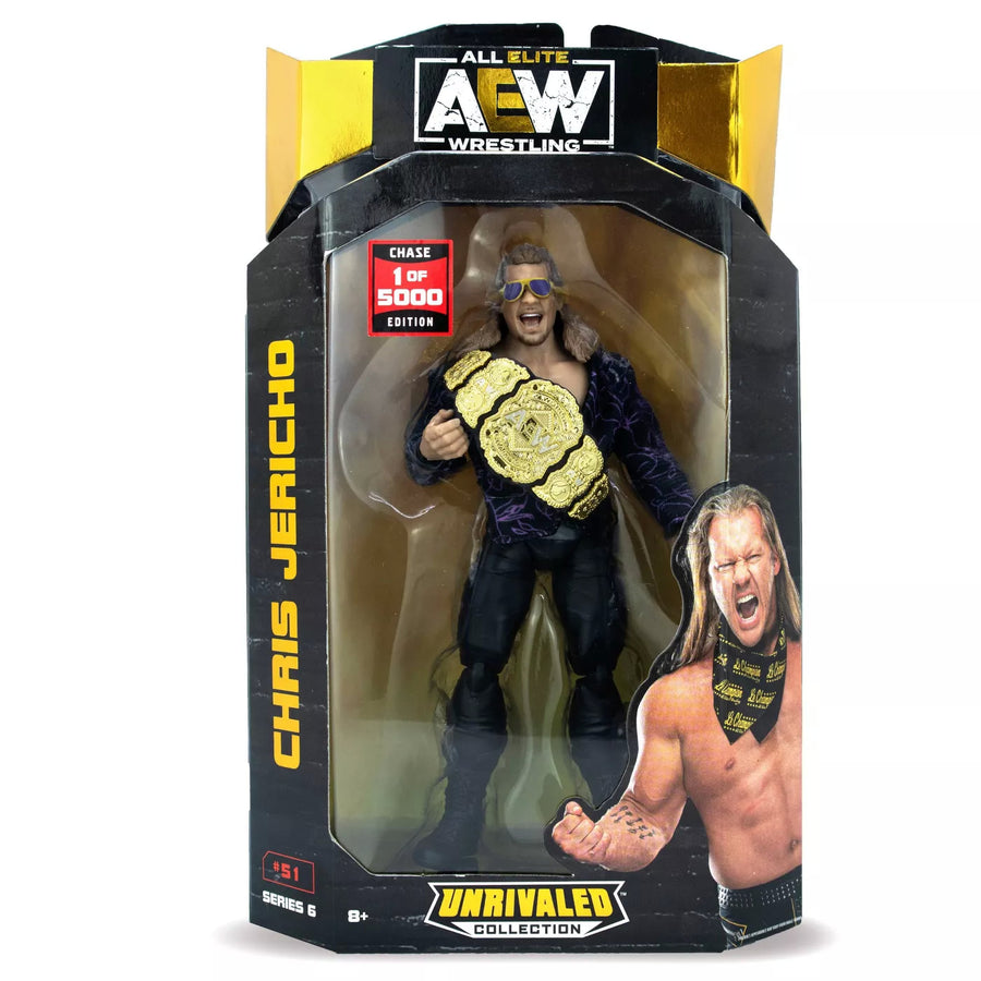 AEW Jazwares Unrivaled Collection 6 #51 Chris Jericho [Chase Edition] Action & Toy Figures PWcatalog