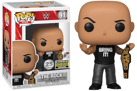 WWE Funko POP! Vinyls 91 The Rock [Exclusive] Action & Toy Figures PWcatalog
