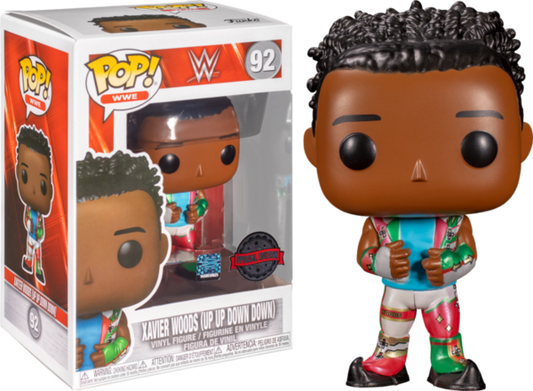 WWE Funko POP! Vinyls 92 Xavier Woods [Up Up Down Down, Exclusive]