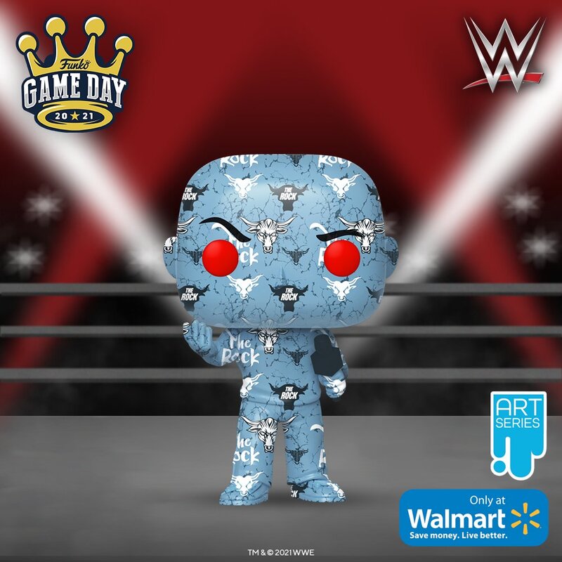 WWE Funko POP! Vinyls Art Series 44 The Rock [Exclusive] Action & Toy Figures PWcatalog