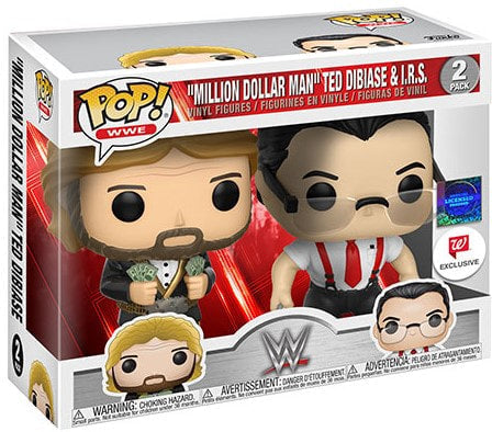 WWE Funko POP! Vinyls Multipack: "Million Dollar Man" Ted Dibiase & I.R.S. [Exclusive]