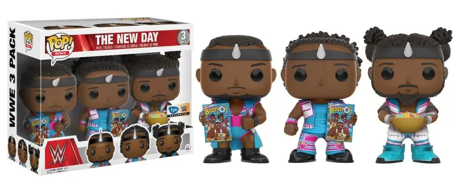 WWE Funko POP! Vinyls Multipack: The New Day [With Booty O's, Exclusive] Action & Toy Figures PWcatalog