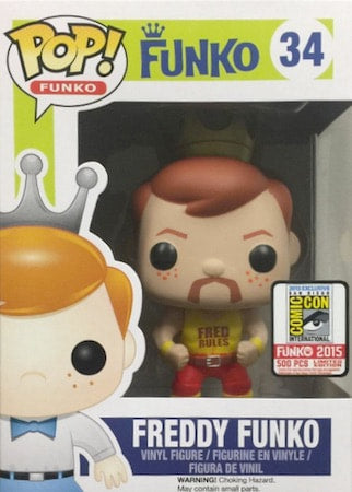 WWE Funko POP! Vinyls 34 Freddy Funko [As Hulk Hogan, With Yellow Shirt, Exclusive] Action & Toy Figures PWcatalog