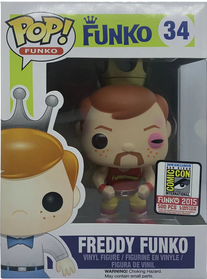 WWE Funko POP! Vinyls 34 Freddy Funko [As Hulk Hogan, With Black Eye, Exclusive] Action & Toy Figures PWcatalog