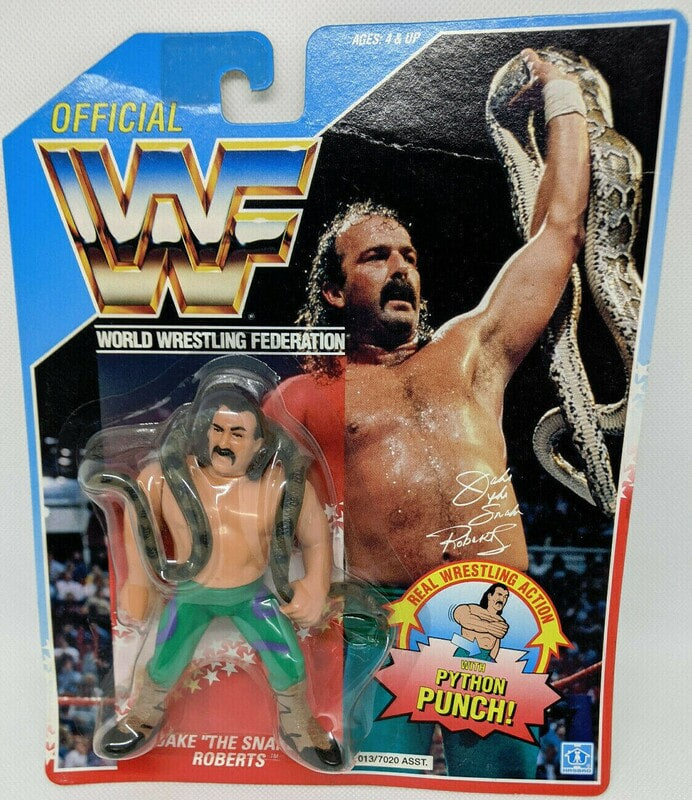 WWF Hasbro 1 Jake "The Snake" Roberts with Python Punch! Action & Toy Figures PWcatalog