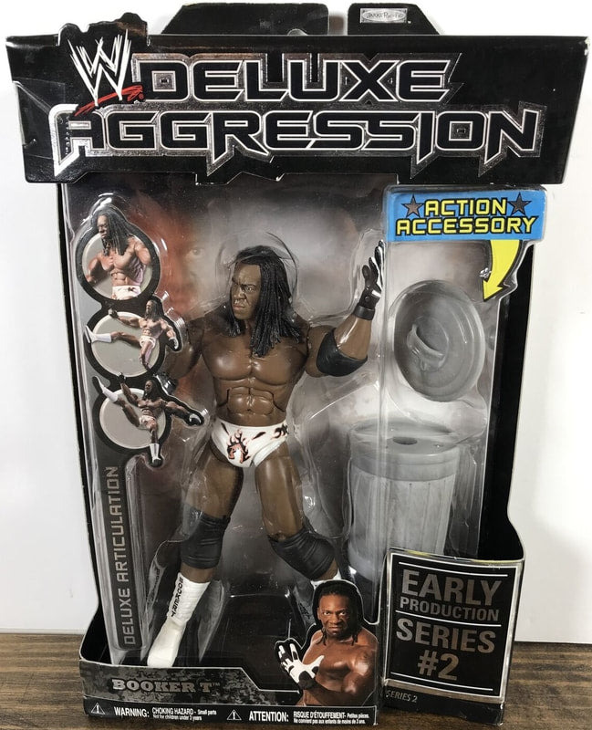 WWE Jakks Pacific Deluxe Aggression 2 Booker T [Early Production] Action & Toy Figures PWcatalog