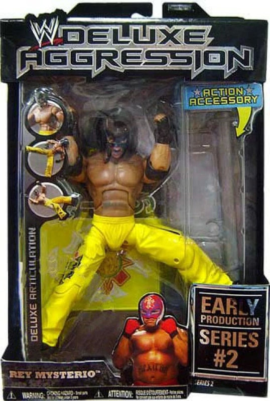 WWE Jakks Pacific Deluxe Aggression 2 Rey Mysterio [Early Production] Action & Toy Figures PWcatalog