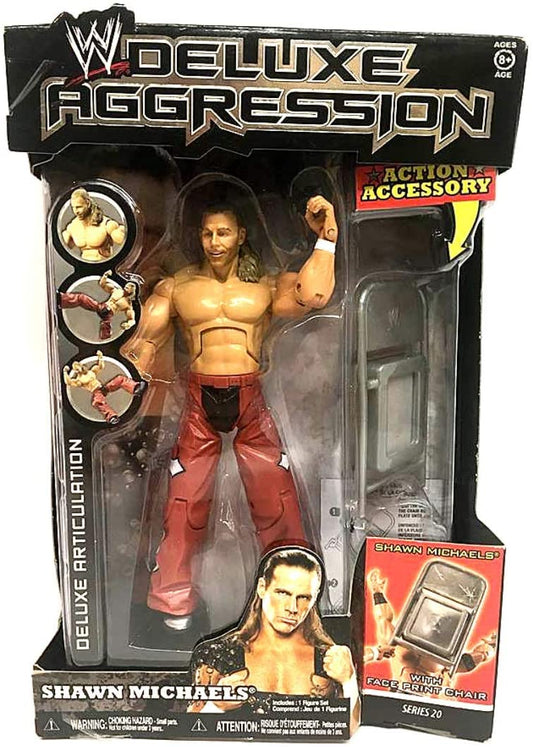 WWE Jakks Pacific Deluxe Aggression 20 Shawn Michaels [Without Painted Belt Buckle]