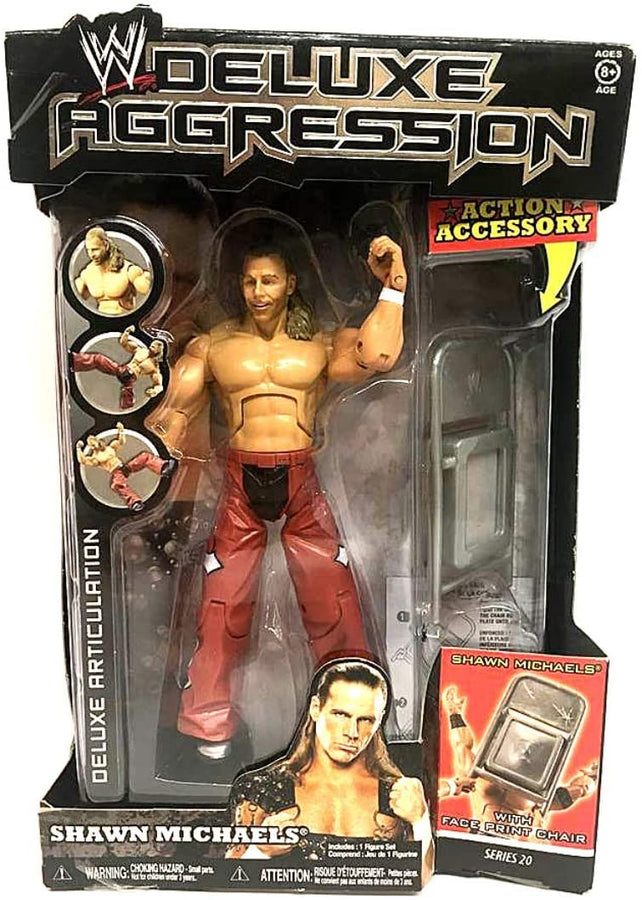 WWE Jakks Pacific Deluxe Aggression 20 Shawn Michaels [Without Painted Belt Buckle] Action & Toy Figures PWcatalog