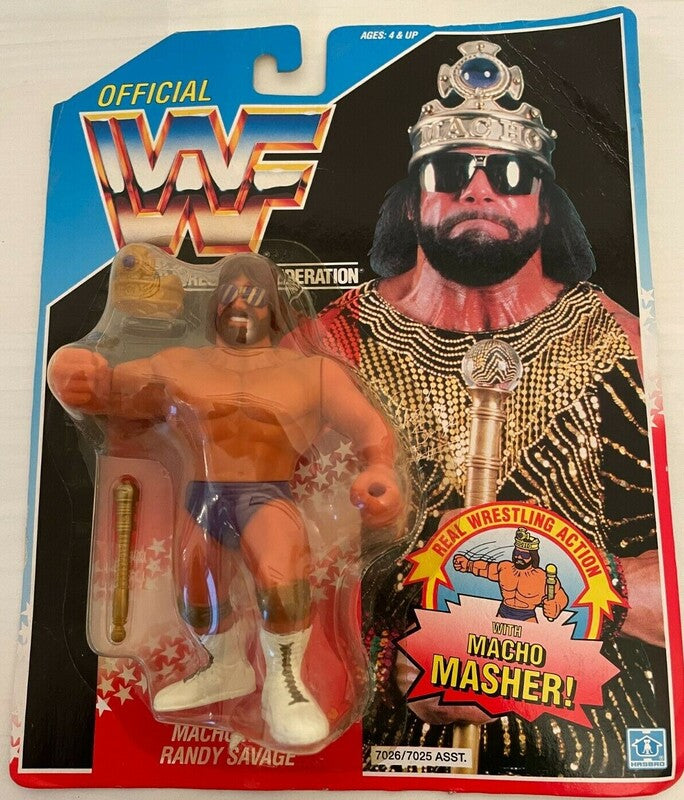 WWF Hasbro 2 "Macho King" Randy Savage with Macho Masher! Action & Toy Figures PWcatalog