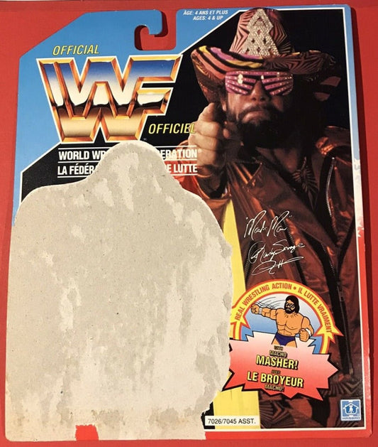 WWF Hasbro 3 "Macho Man" Randy Savage with Macho Masher!