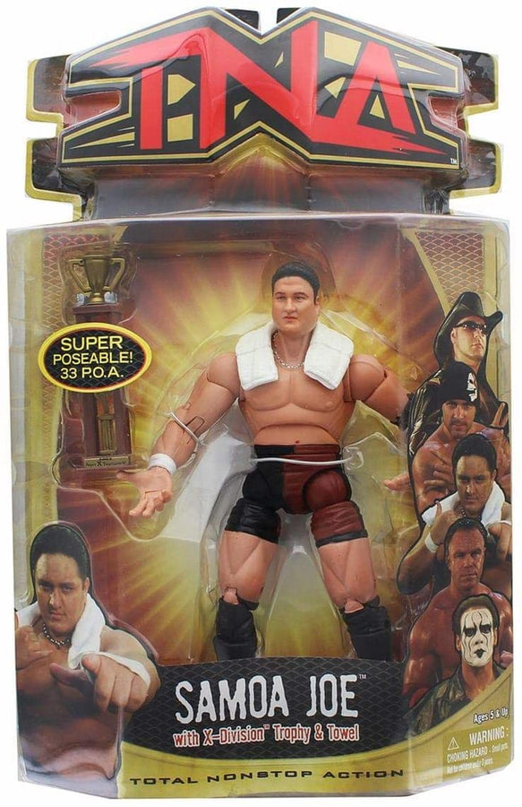 TNA/Impact Wrestling Marvel Toys TNA Wrestling Impact! 5 Samoa Joe [With Red & Black Trunks] Action & Toy Figures PWcatalog