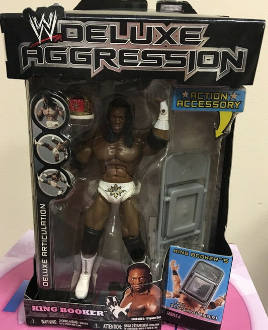 WWE Jakks Pacific Deluxe Aggression 6 King Booker