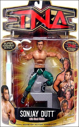 TNA/Impact Wrestling Marvel Toys TNA Wrestling Impact! 6 Sonjay Dutt [With Green Tights] Action & Toy Figures PWcatalog