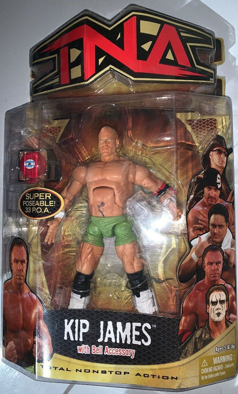 TNA/Impact Wrestling Marvel Toys TNA Wrestling Impact! 5 Kip James [With Green Trunks]